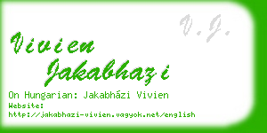 vivien jakabhazi business card